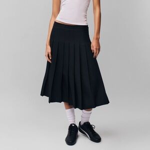 Danielle Guizio Gibson Pleated Skirt Black